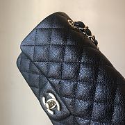 Chanel Caviar Flap Bag Mini Black Champagne Gold Hardware Size 20 cm - 2