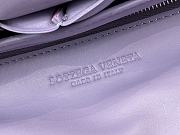 Bottega Veneta Cassette Padded Leather Shoulder Bag Purple Size 27 x 10 x 18 cm - 5
