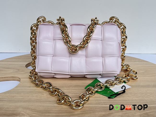Bottega Veneta Cassette Padded Leather Shoulder Bag Light Purple Size 27 x 10 x 18 cm - 1