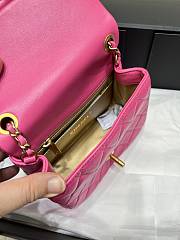 Chanel Flap Bag Lambskin Small Steel Ball Pink Size 18 cm - 4