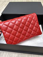 Chanel Flap Bag Red New Gold Hardware Size 16 x 25 x 10 cm - 3