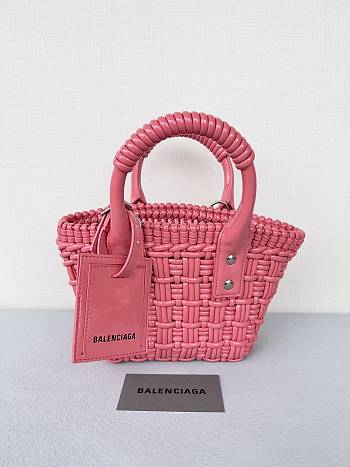  Balenciaga Bistro XXS Basket Bag Pink Size 17 x 10 x 25 cm