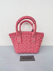  Balenciaga Bistro XXS Basket Bag Pink Size 17 x 10 x 25 cm - 4