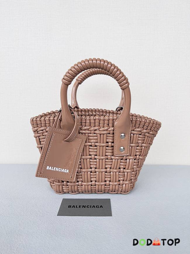 Balenciaga Bistro XXS Basket Bag Brown Size 17 x 10 x 25 cm - 1