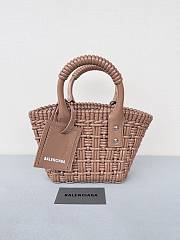 Balenciaga Bistro XXS Basket Bag Brown Size 17 x 10 x 25 cm - 1