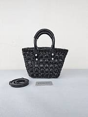 Balenciaga Bistro XXS Basket Bag Black Size 17 x 10 x 25 cm - 5