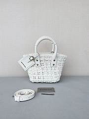 Balenciaga Bistro XXS Basket Bag White Size 17 x 10 x 25 cm - 1