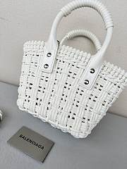 Balenciaga Bistro XXS Basket Bag White Size 17 x 10 x 25 cm - 5