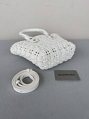 Balenciaga Bistro XXS Basket Bag White Size 17 x 10 x 25 cm - 4