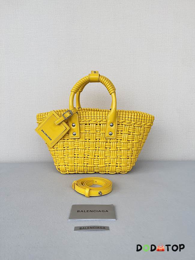Balenciaga Bistro Basket Bag Yellow Size 23 x 29 x 38 cm - 1