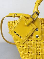 Balenciaga Bistro Basket Bag Yellow Size 23 x 29 x 38 cm - 4