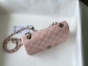 Chanel Flap Bag Caviar Silver Hardware Pink Size 20 cm - 6
