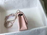 Chanel Flap Bag Caviar Silver Hardware Pink Size 20 cm - 5