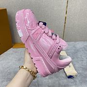 Louis Vuitton LV Trainer Sneaker Pink  - 5