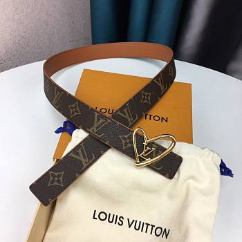Louis Vuitton Heart Belt 3.0cm