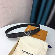Louis Vuitton Heart Belt Black 3.0cm - 3