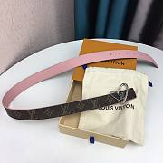 Louis Vuitton Heart Belt Pink 3.0cm - 2
