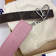 Louis Vuitton Heart Belt Pink 3.0cm - 5