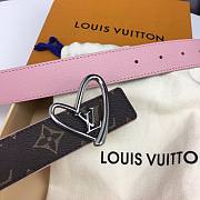 Louis Vuitton Heart Belt Pink 3.0cm - 3