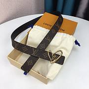 Louis Vuitton Heart Belt Brown 3.0cm - 1