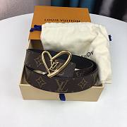 Louis Vuitton Heart Belt Brown 3.0cm - 2