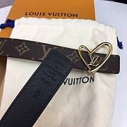 Louis Vuitton Heart Belt Brown 3.0cm - 3