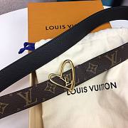 Louis Vuitton Heart Belt Brown 3.0cm - 4