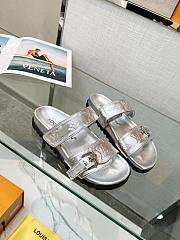 Louis Vuitton LV Bom Dia Flat Comfort Mule Silver - 1