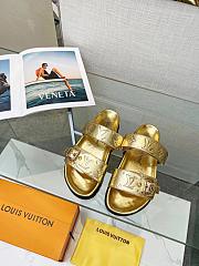 Louis Vuitton LV Bom Dia Flat Comfort Mule Gold - 1
