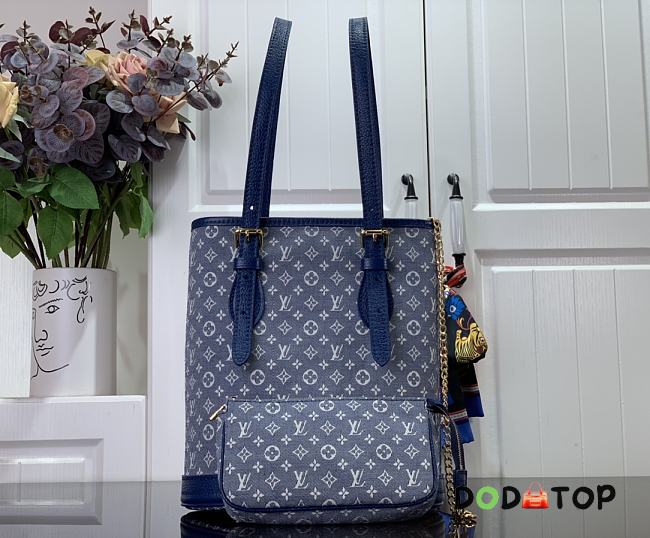 Louis Vuitton LV M42238 Bucket Bag Blue Size 23 x 15 x 26 cm - 1