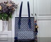 Louis Vuitton LV M42238 Bucket Bag Blue Size 23 x 15 x 26 cm - 1