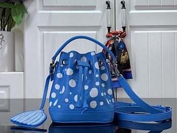 Louis Vuitton LV x YK Nano Noé Handbag M81985 Blue Size 13 x 16 x 10 cm