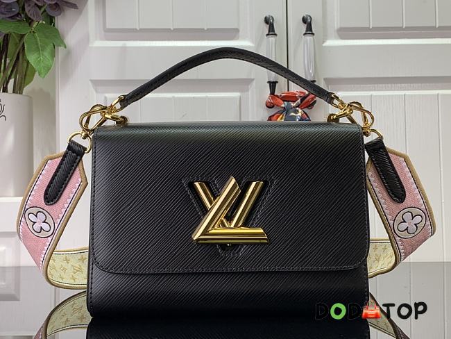Louis Vuitton LV Twist MM Epi Leather M22515 Black Size 23 x 17 x 9.5 cm - 1