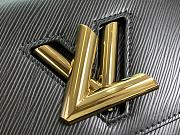 Louis Vuitton LV Twist MM Epi Leather M22515 Black Size 23 x 17 x 9.5 cm - 5