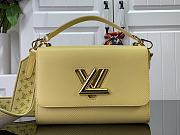 Louis Vuitton LV Twist MM Epi Leather M22515 yELLOW Size 23 x 17 x 9.5 cm - 1