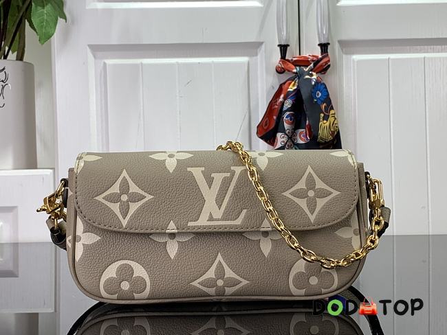 Louis Vuitton LV Wallet On Chain Ivy Handbag Gray M81911 Size 23.5 x 12 x 4.3 cm - 1
