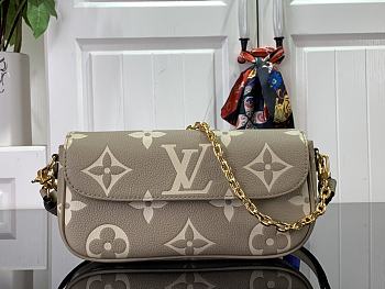 Louis Vuitton LV Wallet On Chain Ivy Handbag Gray M81911 Size 23.5 x 12 x 4.3 cm