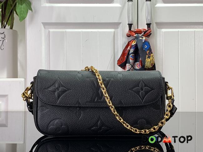 Louis Vuitton LV Wallet On Chain Ivy Handbag Black M81911 Size 23.5 x 12 x 4.3 cm - 1