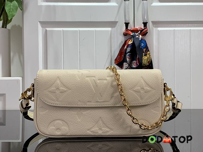 Louis Vuitton LV Wallet On Chain Ivy Handbag Beige Size 23.5 x 12 x 4.3 cm - 1