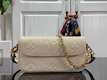 Louis Vuitton LV Wallet On Chain Ivy Handbag Beige Size 23.5 x 12 x 4.3 cm