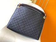 Louis Vuitton M43237 Monogram Empreinte Artsy MM Navy Blue Size 42 x 18 x 30 cm - 5