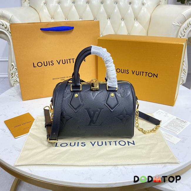 Louis Vuitton LV Speedy Bandoulière 20 M58953 Black Size 20.5 x 13.5 x 12 cm - 1