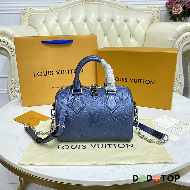 Louis Vuitton LV Speedy Bandoulière 20 M58953 Metallic Blue Size 20.5 x 13.5 x 12 cm - 1