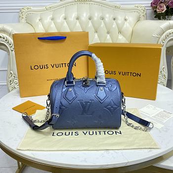 Louis Vuitton LV Speedy Bandoulière 20 M58953 Metallic Blue Size 20.5 x 13.5 x 12 cm