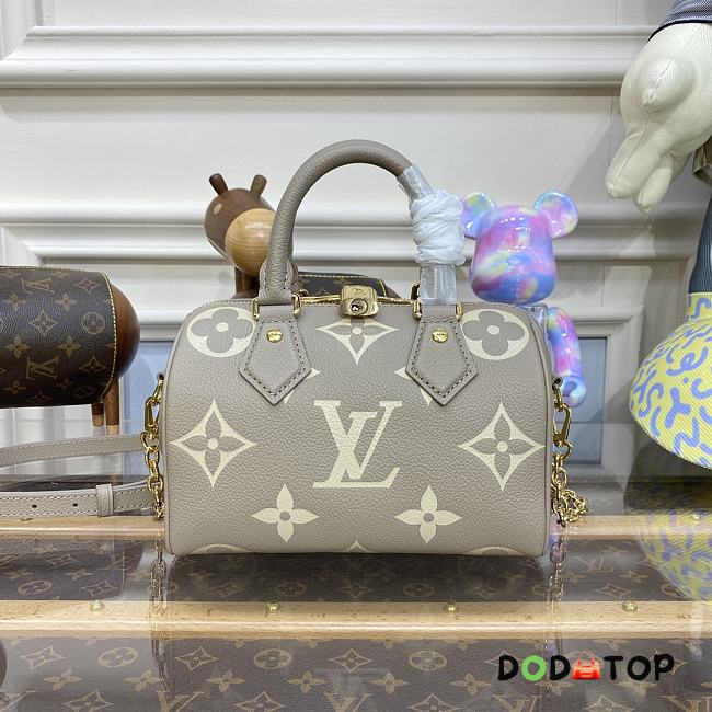 Louis Vuitton LV Speedy Bandoulière 20 M46575 Gray Silkscreen Size 20.5 x 13.5 x 12 cm - 1