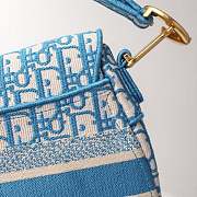 Dior Saddle In Blue Gold Hardware Size 25 cm - 3