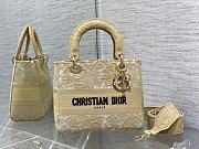 Dior Medium Lady D-Lite Bag Flower Size 24 cm - 4