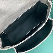 YSL Niki Light Grey Bag Metal Hardware Size 28 x 14 x 20 cm - 6