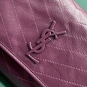 YSL Niki Purple Bag Metal Hardware Size 28 x 14 x 20 cm - 4