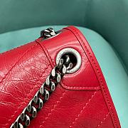 YSL Niki Red Bag Metal Hardware Size 28 x 14 x 20 cm - 4
